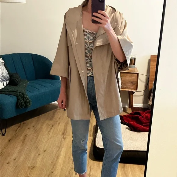 Hilary Radley trench style cape coat - Picture 3 of 10